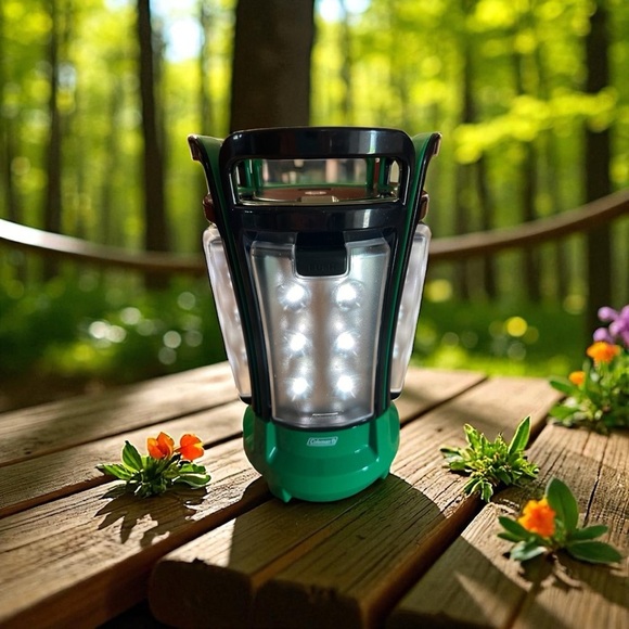 Coleman Camping Lantern Black and Green Size D Batteries (not included) Tested - Picture 3 of 13